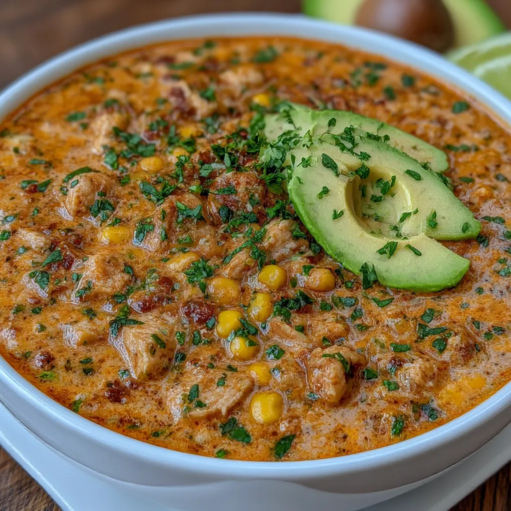 Creamy Chicken Enchilada Soup