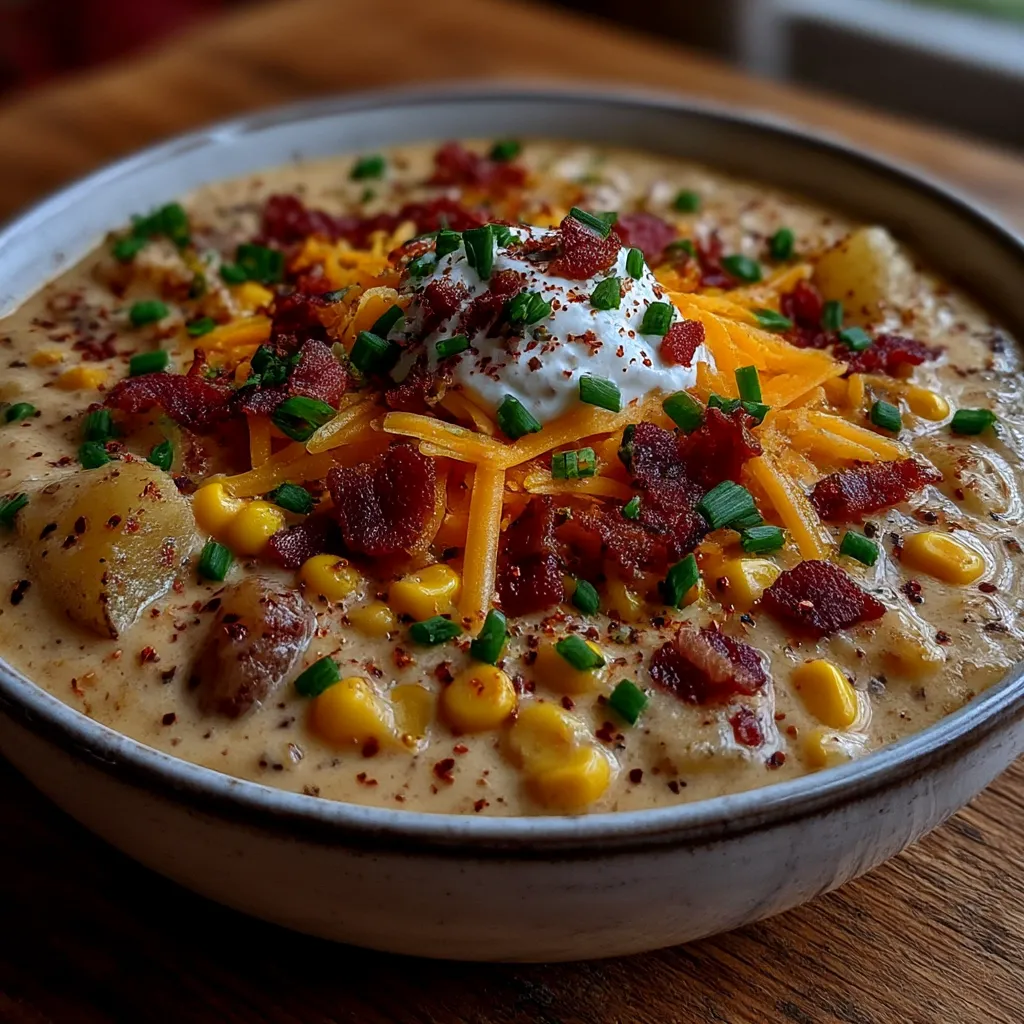 Creamy Corn Chowder delivers 5 cozy bold rich flavors. 7 Creamy Corn Chowder