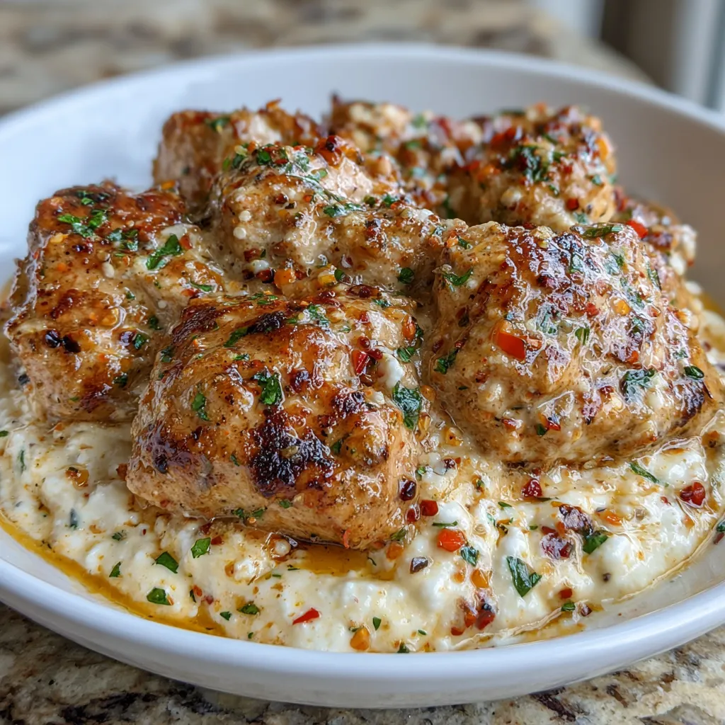 Creamy Cottage Cheese Honey Pepper Chicken