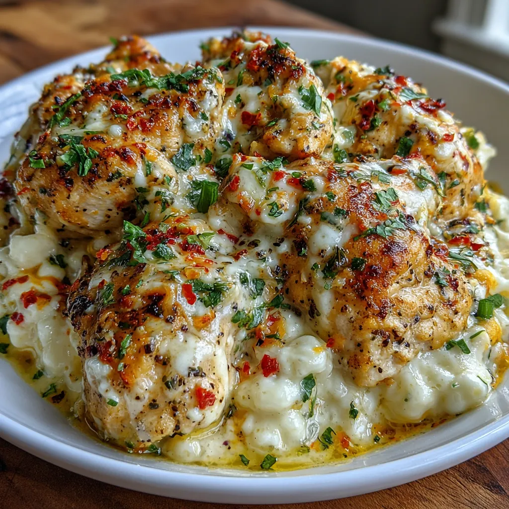 Creamy Green Pepper Jack Cottage Cheese Chicken