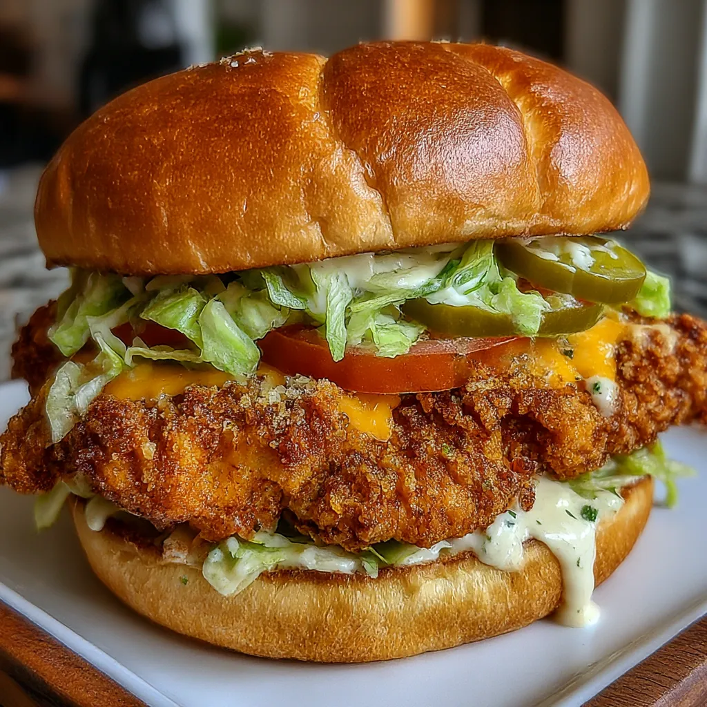 Crispy Chicken Caesar Sandwich 4step crunchy juicy savory. 8 Crispy Chicken Caesar Sandwich