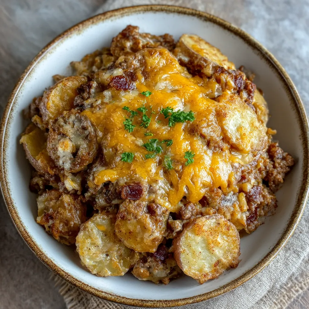Crockpot Hamburger Potato Casserole