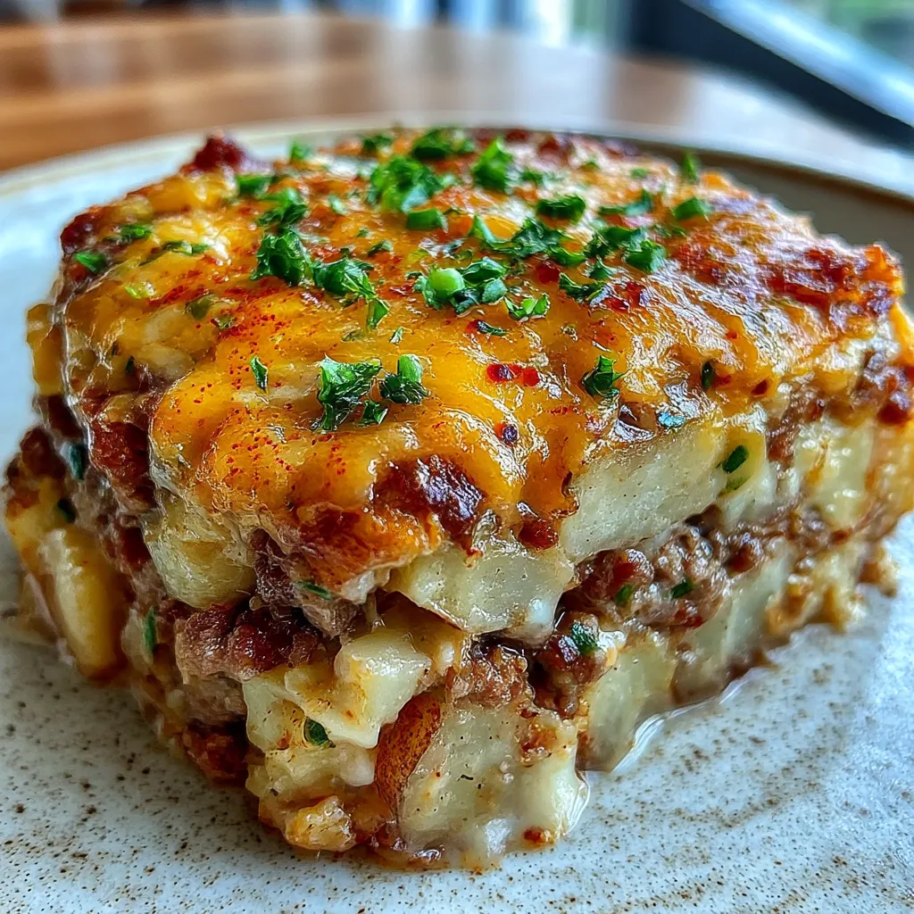 Crockpot Hamburger Potato Casserole
