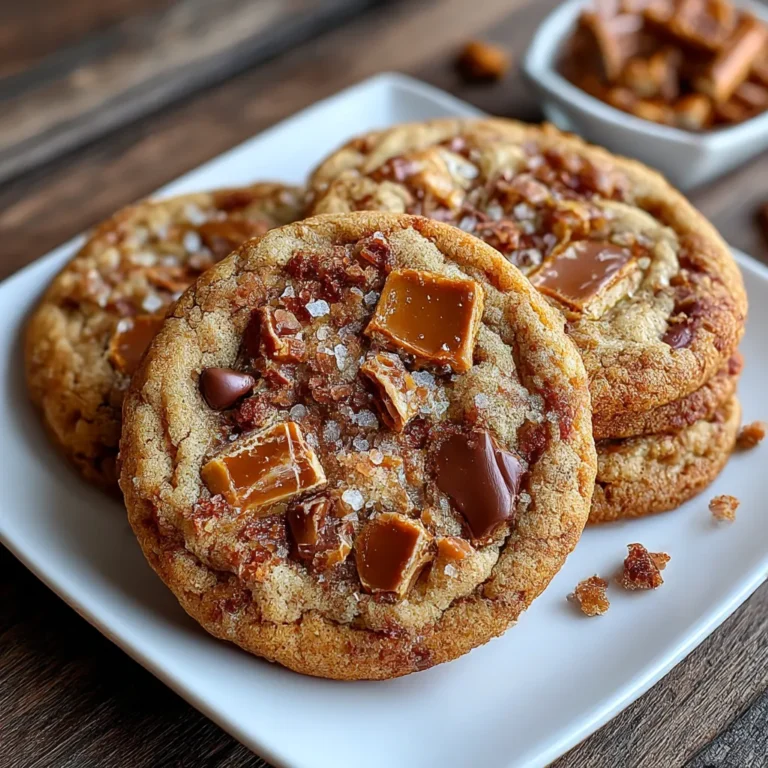 Easy Brown Butter Toffee Cookies