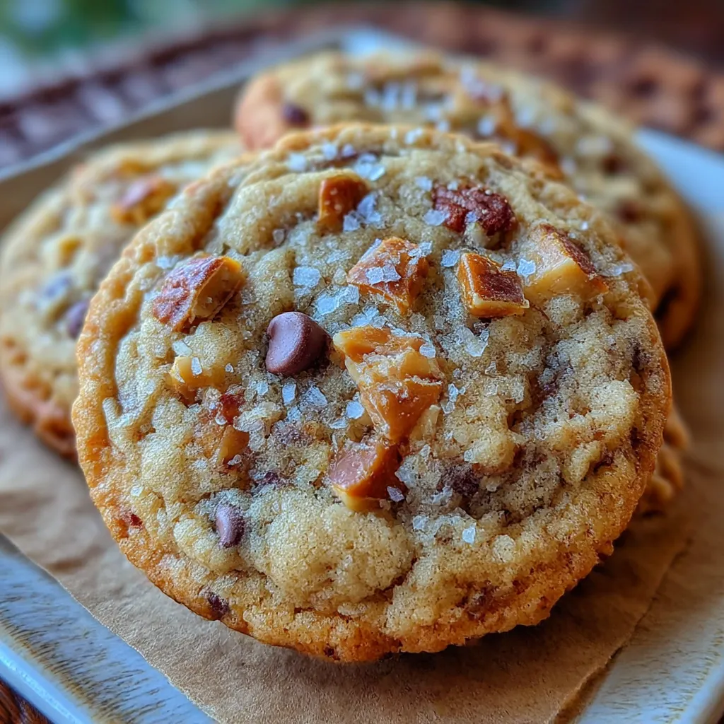 Easy Brown Butter Toffee Cookies