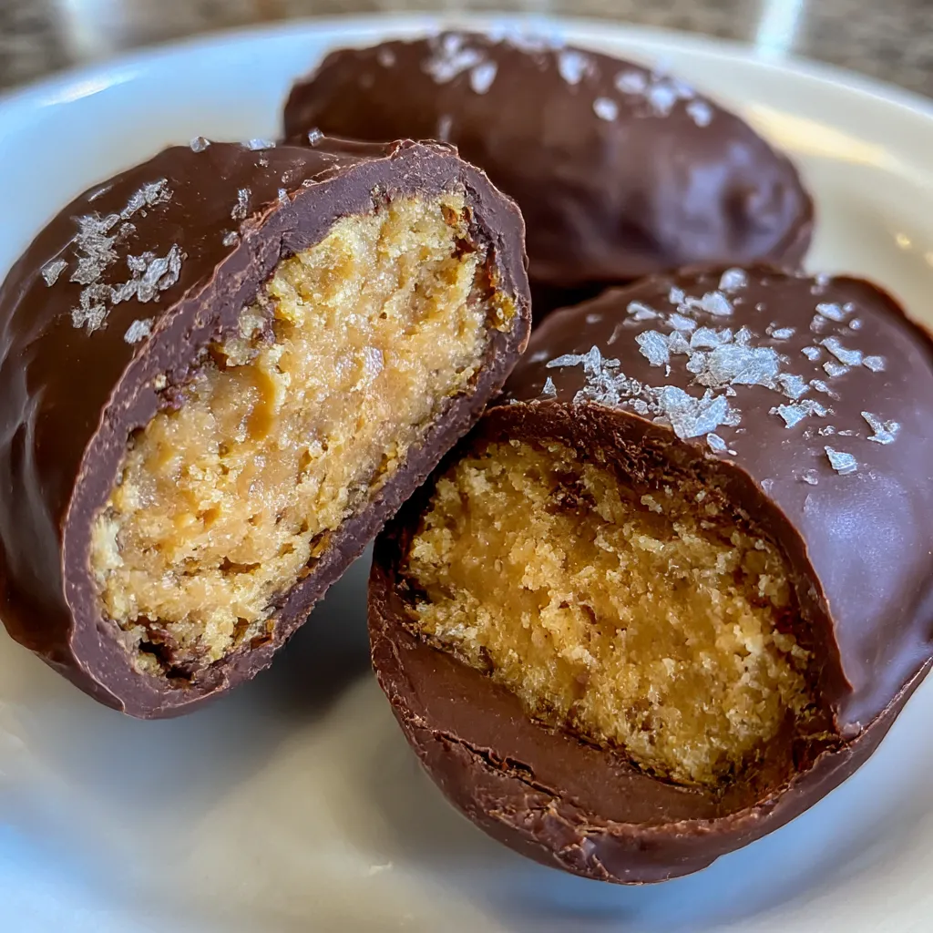 Easy Healthy Homemade Peanut Butter Eggs
