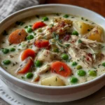 Easy High Protein Chicken and Veggie Soup