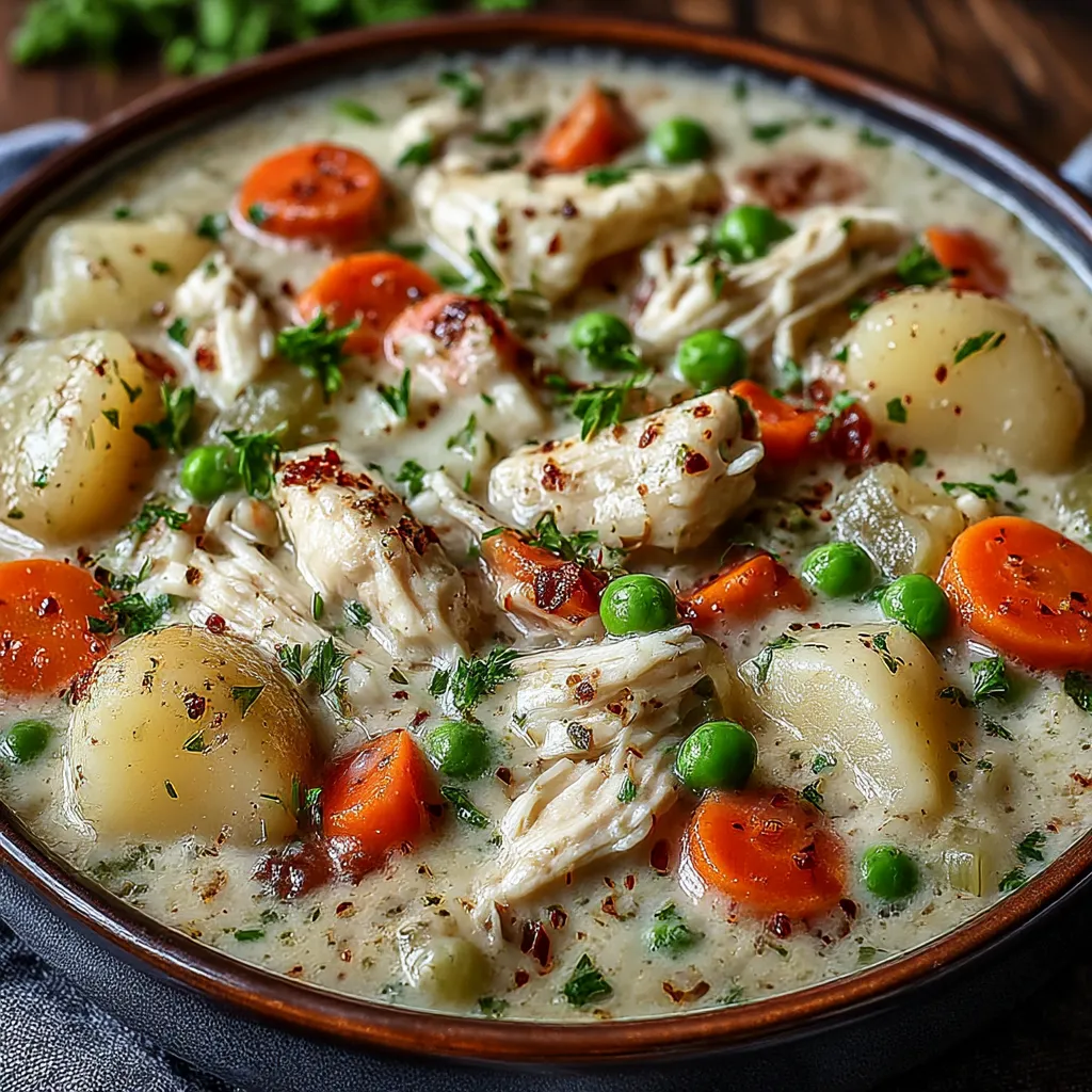 Easy High Protein Chicken and Veggie Soup
