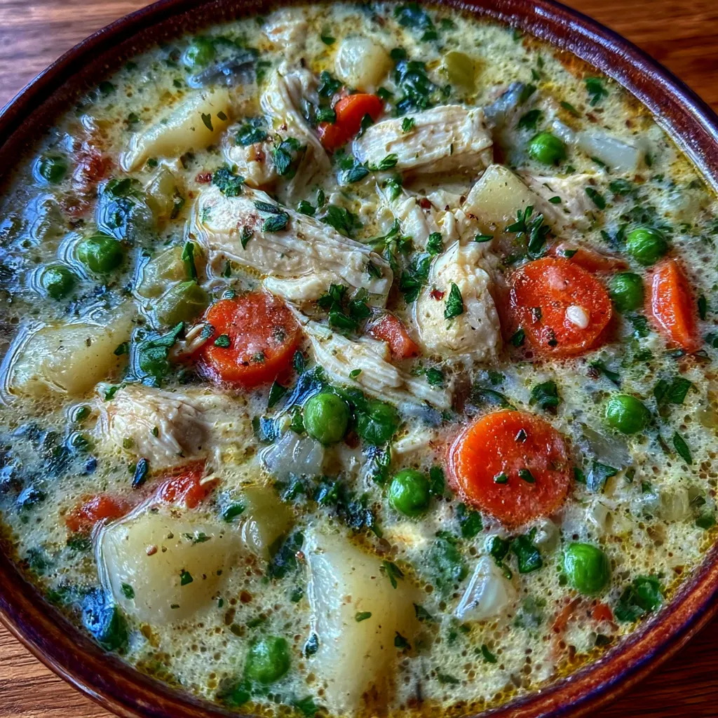 Easy High Protein Chicken and Veggie Soup