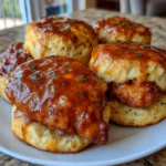 Easy Hot Honey Chicken Biscuits