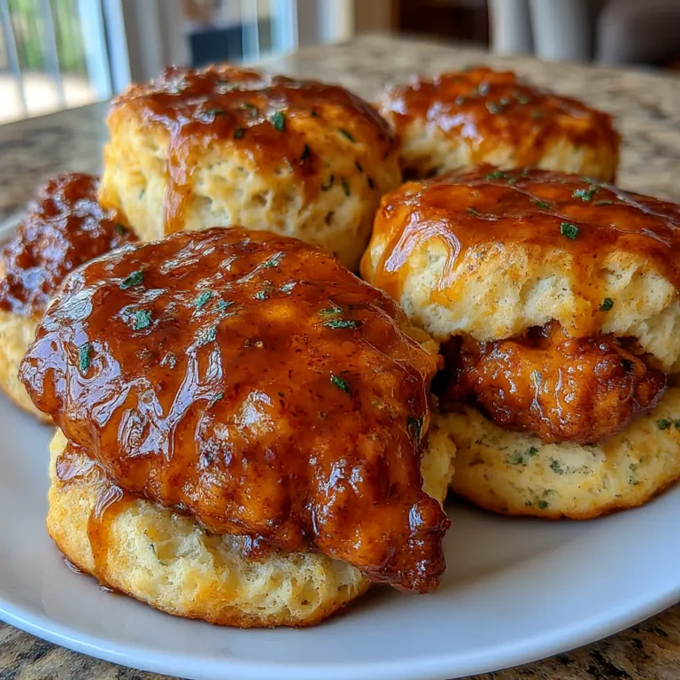 Easy Hot Honey Chicken Biscuits