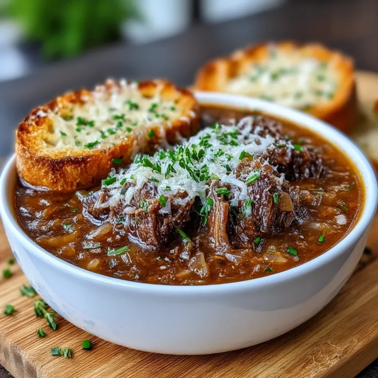 French Onion Beef Short Rib Soup