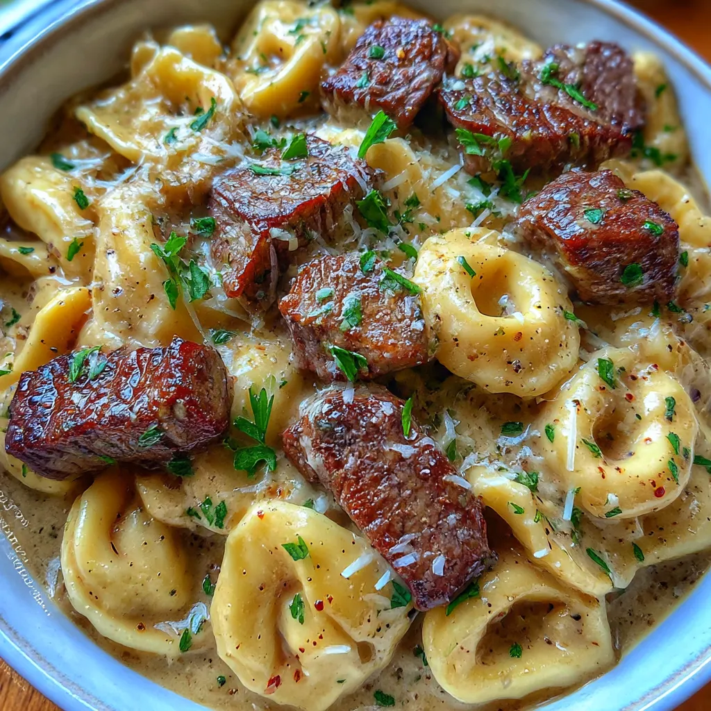 Garlic Steak Tortellini
