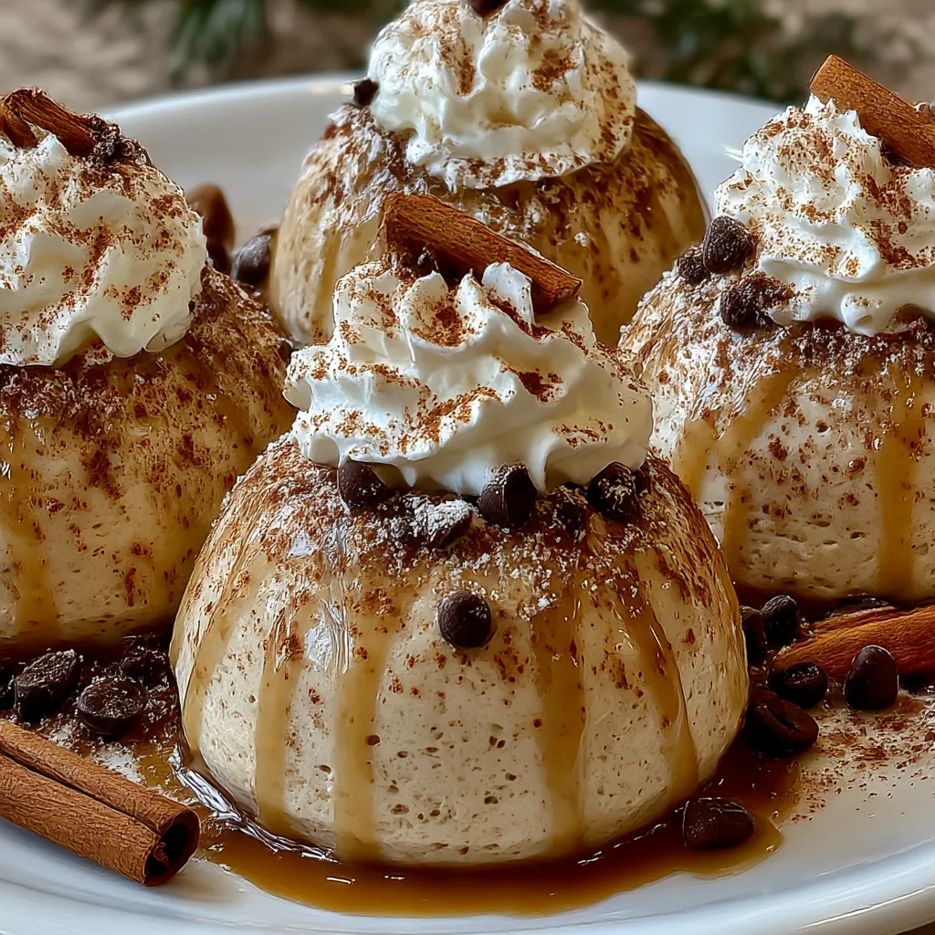 Gingerbread Latte Mousse Domes