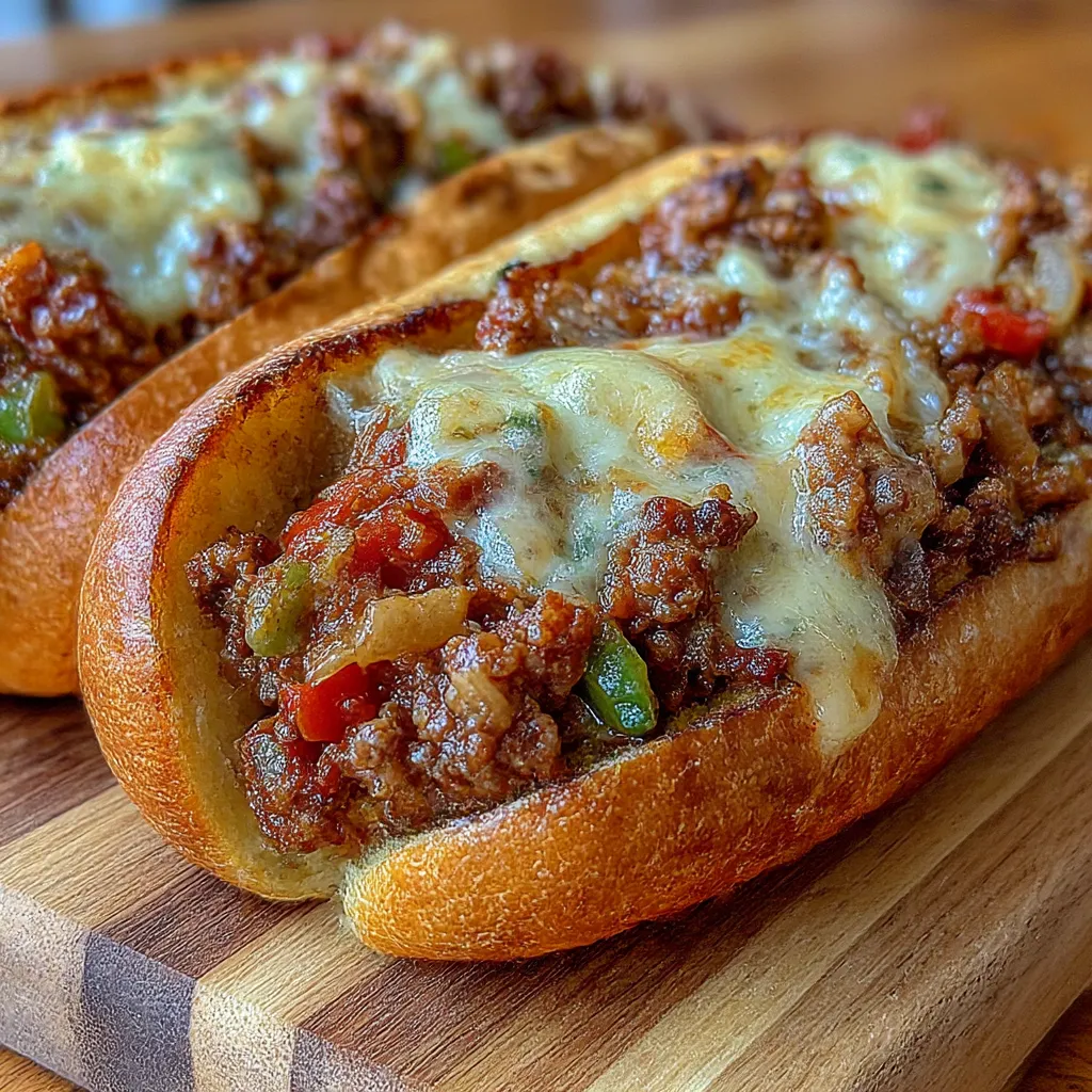 Ground Beef Philly Cheesesteaks