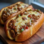 Ground Beef Philly Cheesesteaks