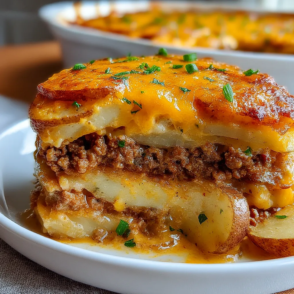 Ground Beef and Potatoes Casserole: 6-Serv Nice Fast Epic. 6 Ground Beef and Potatoes Casserole