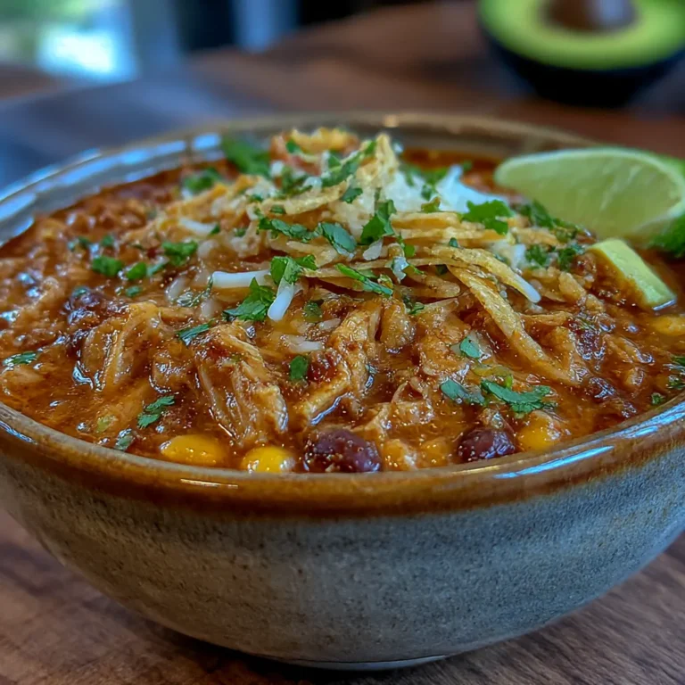 Hearty Crockpot Chicken Tortilla Soup