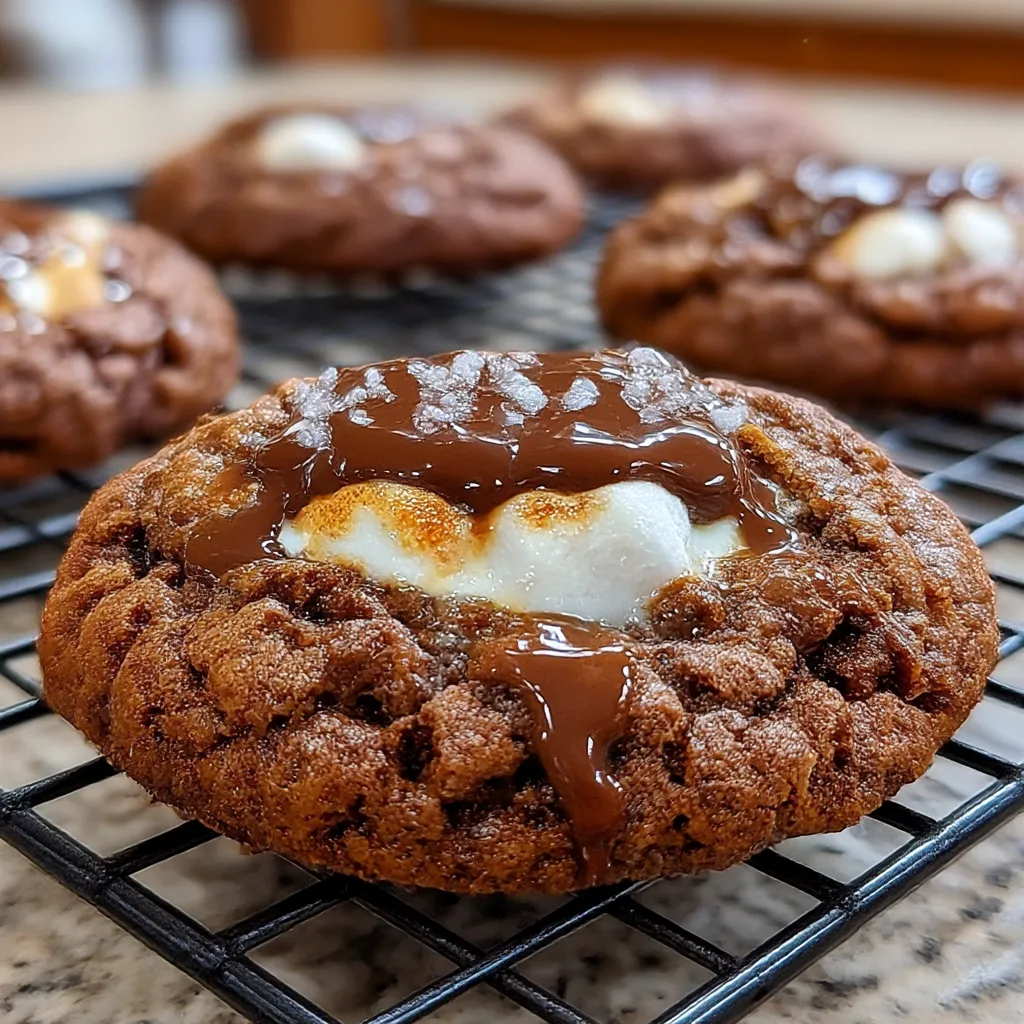 Marshmallow Hot Cocoa Surprise Cookies
