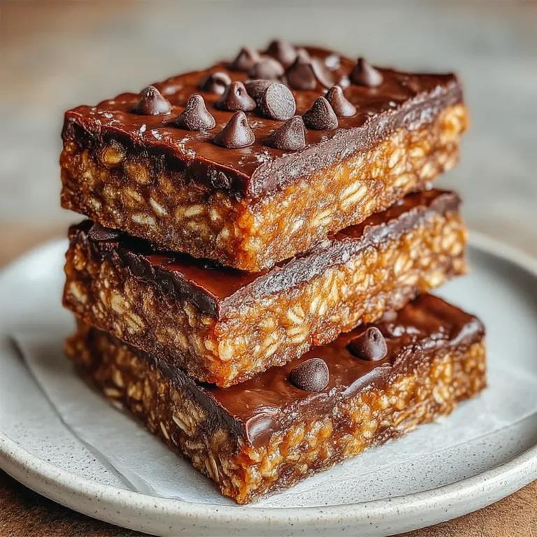 No-Bake Chocolate Oatmeal Bars