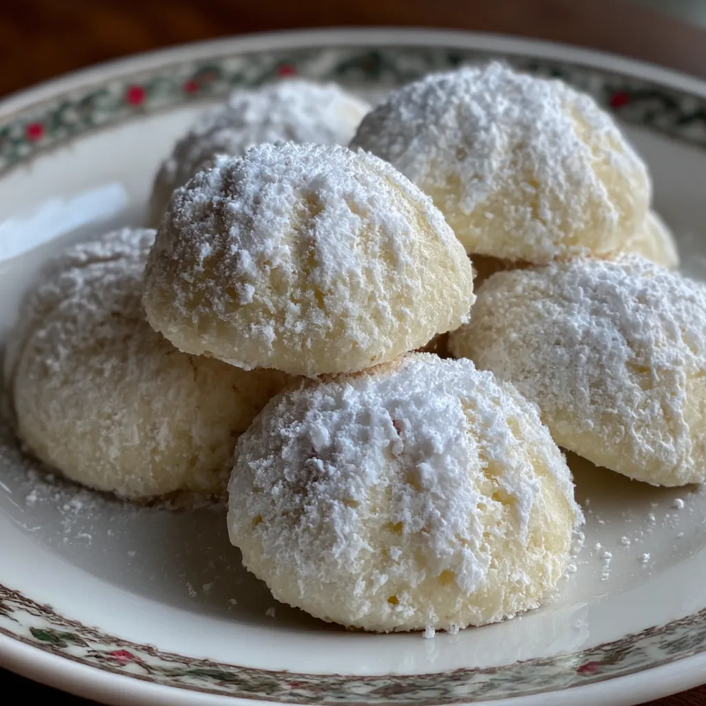 Peppermint Meltaways yield 5 amazing festive tasty cookies. 7 Peppermint Meltaways