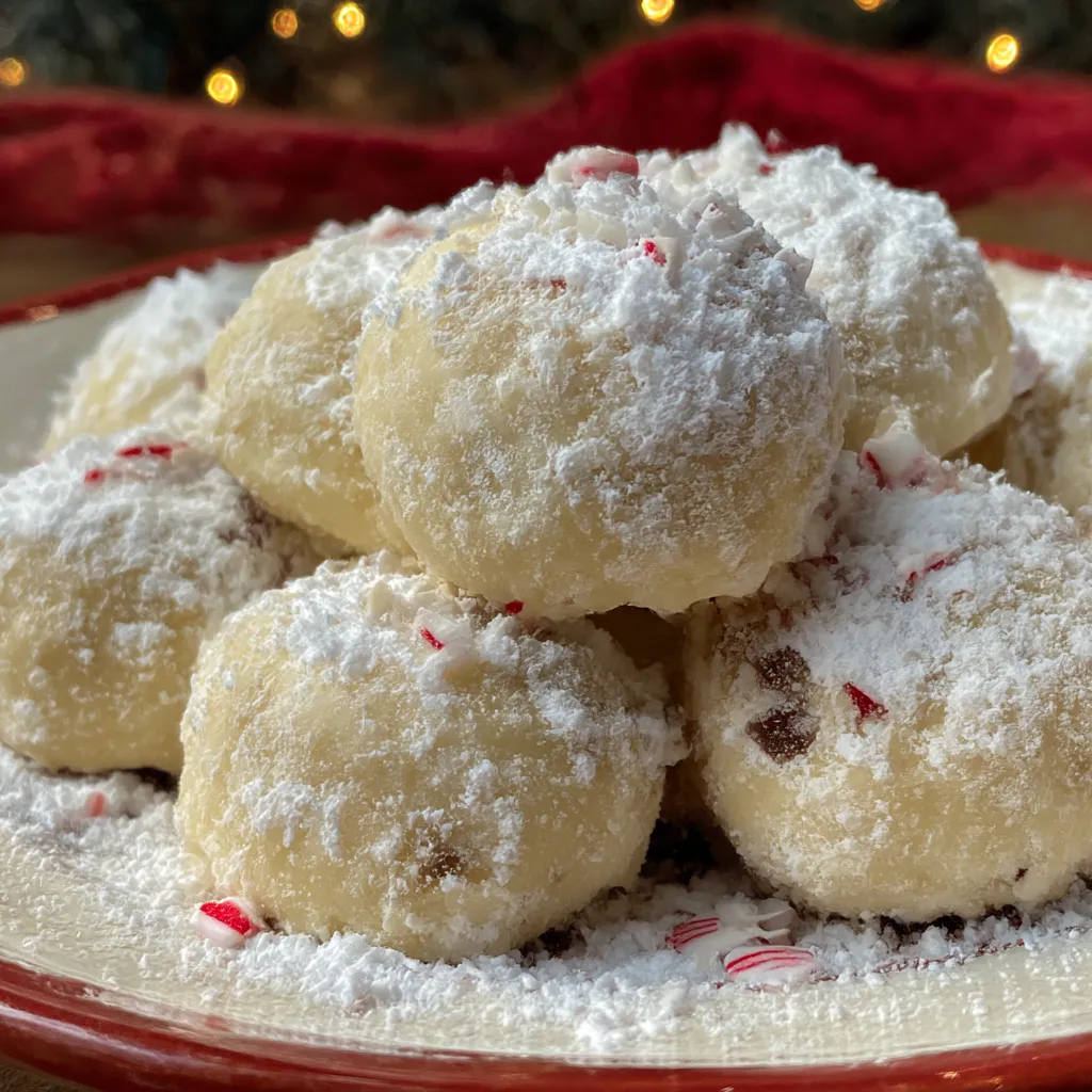 Peppermint Meltaways yield 5 amazing festive tasty cookies. 8 Peppermint Meltaways