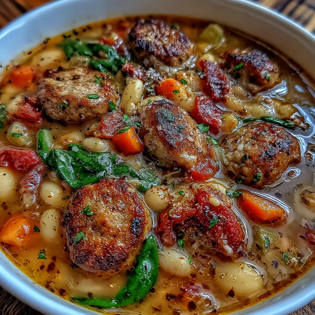 Sausage Soup: 5-Ingredient easy, hearty, irresistible. 7 Sausage Soup