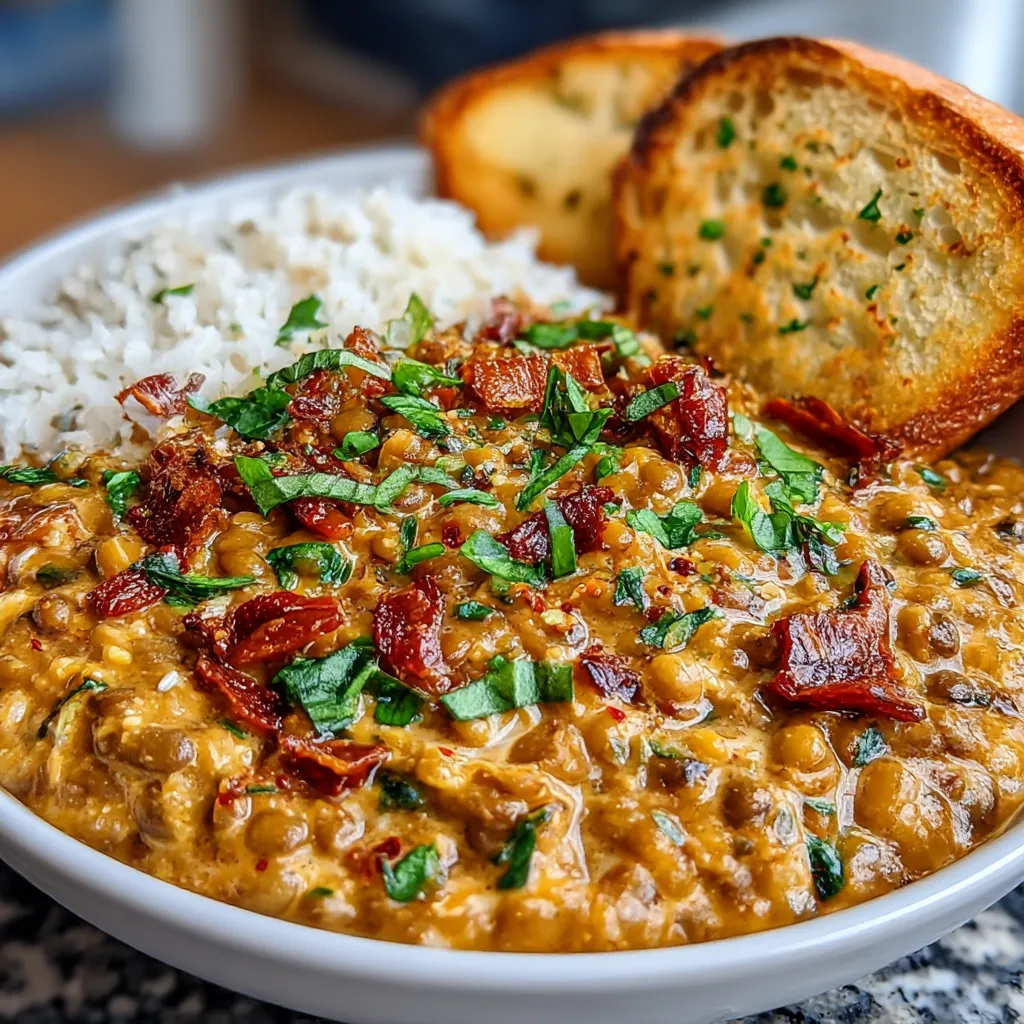 Sausage and Lentil Soup is 5-star cozy, hearty, flavorful. 7 Sausage and Lentil Soup