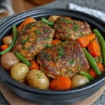 Slow Cooker Garlic Butter Chicken and Veggies
