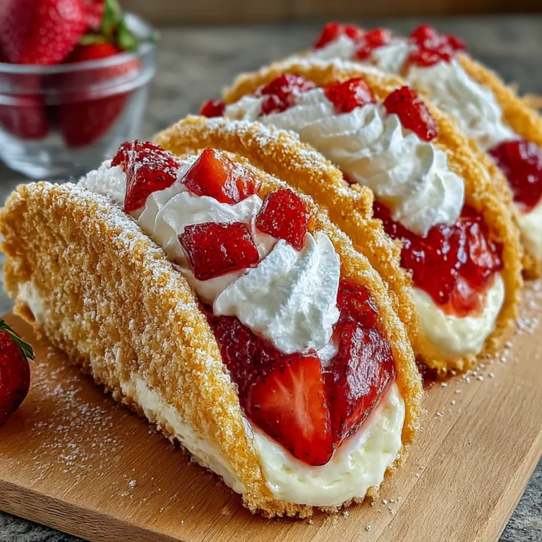 Strawberry Crunch Cheesecake Tacos