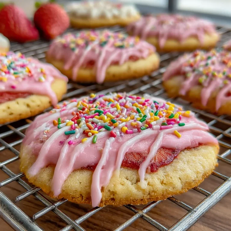 Strawberry Pop Tart Sugar Cookies