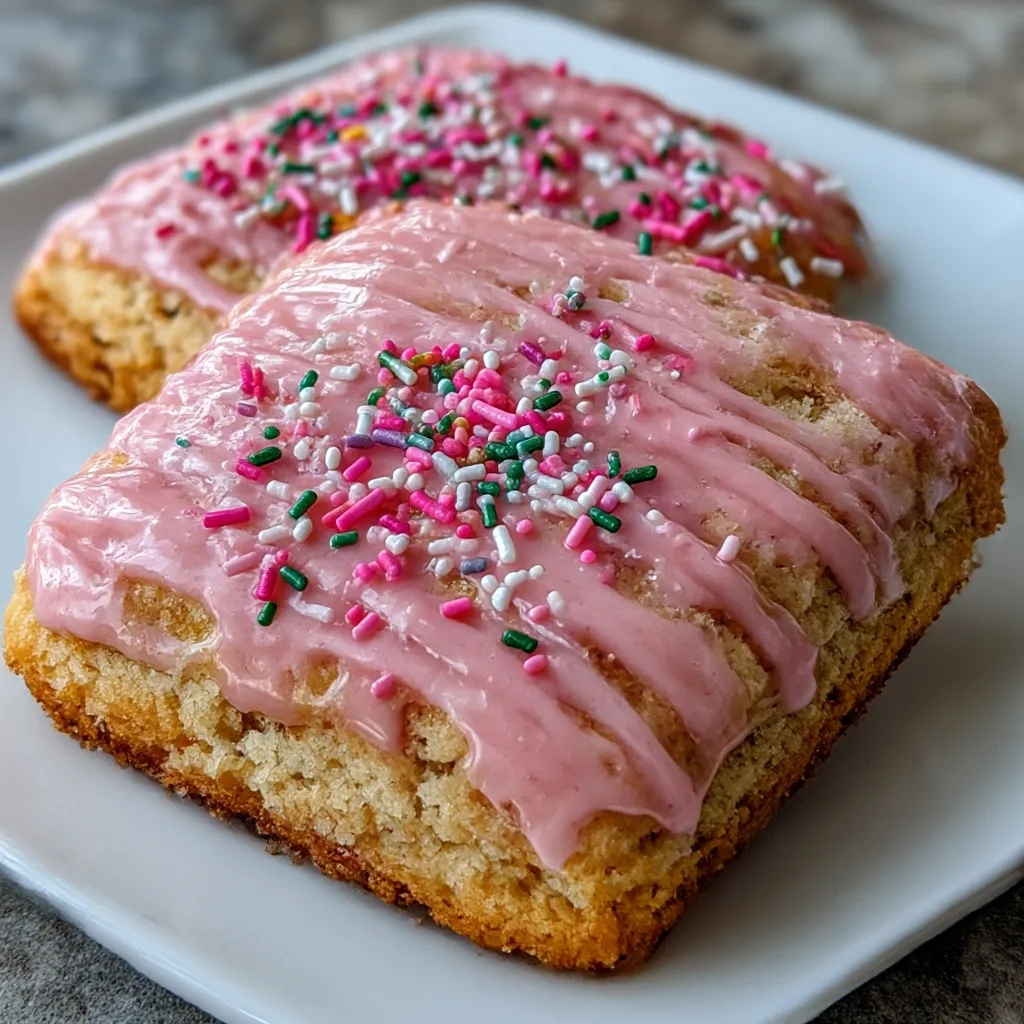 Strawberry Pop Tart Sugar Cookies
