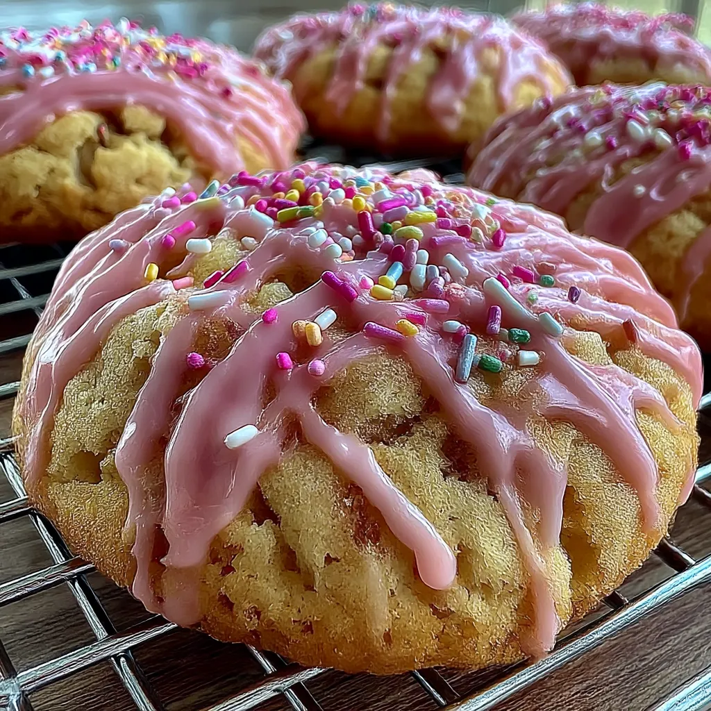 Strawberry Pop Tart Sugar Cookies