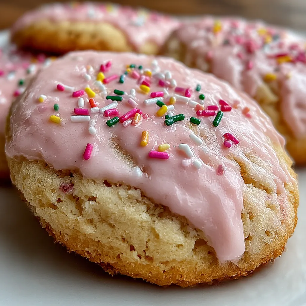 Strawberry Pop Tart Sugar Cookies