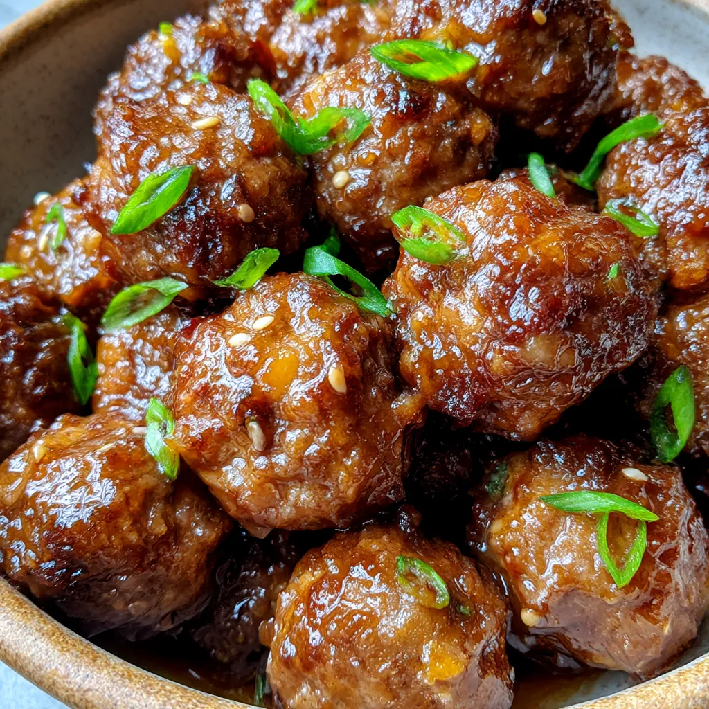 Asian Meatballs Crockpot Recipe