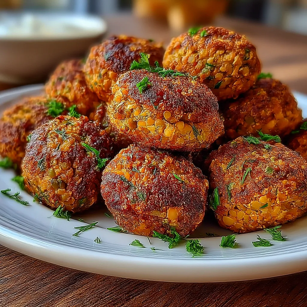 Baked Greek Lentil Meatballs with Tzatziki: 3 Top Yum Wow. 7 Baked Greek Lentil Meatballs with Tzatziki