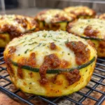 Baked Zucchini Cottage Cheese Lasagna Cups