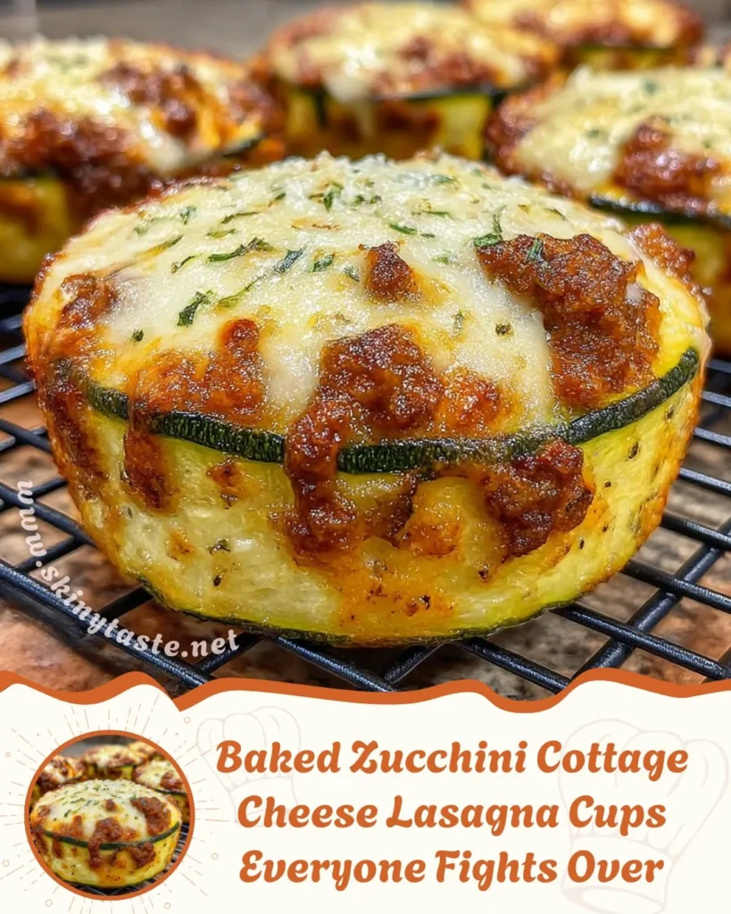 Baked Zucchini Cottage Cheese Lasagna Cups Everyone Fights Over 6 Baked Zucchini Cottage Cheese Lasagna Cups