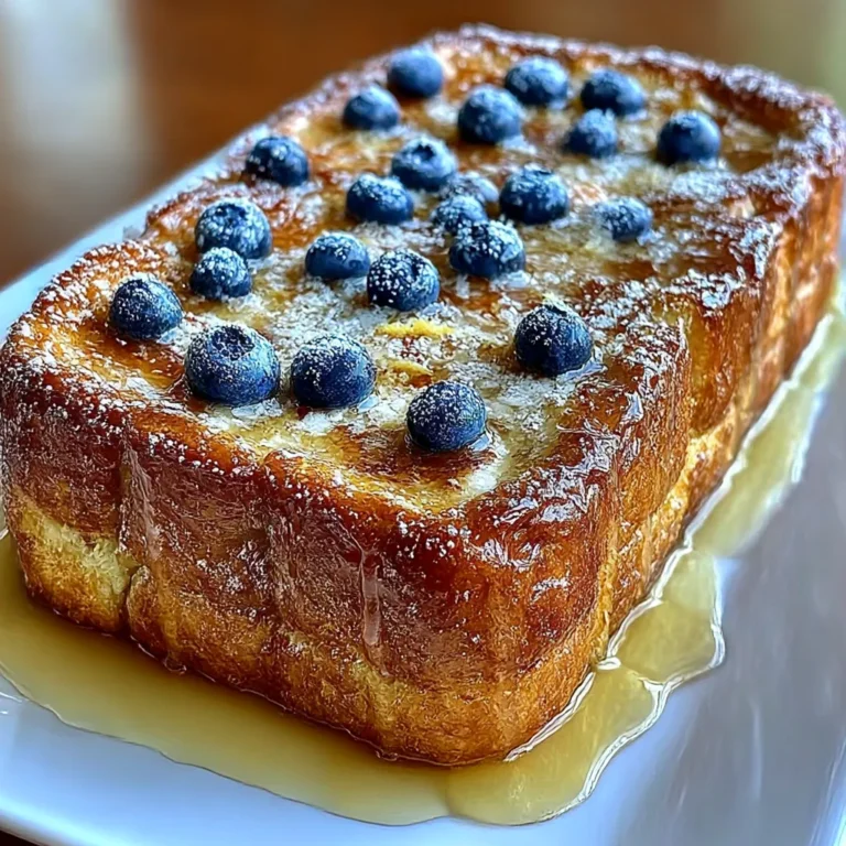 Blueberry Lemon French Toast Casserole