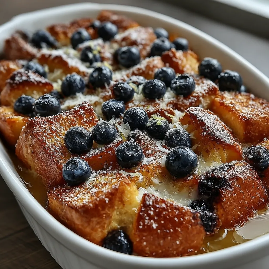 Blueberry Lemon French Toast Casserole