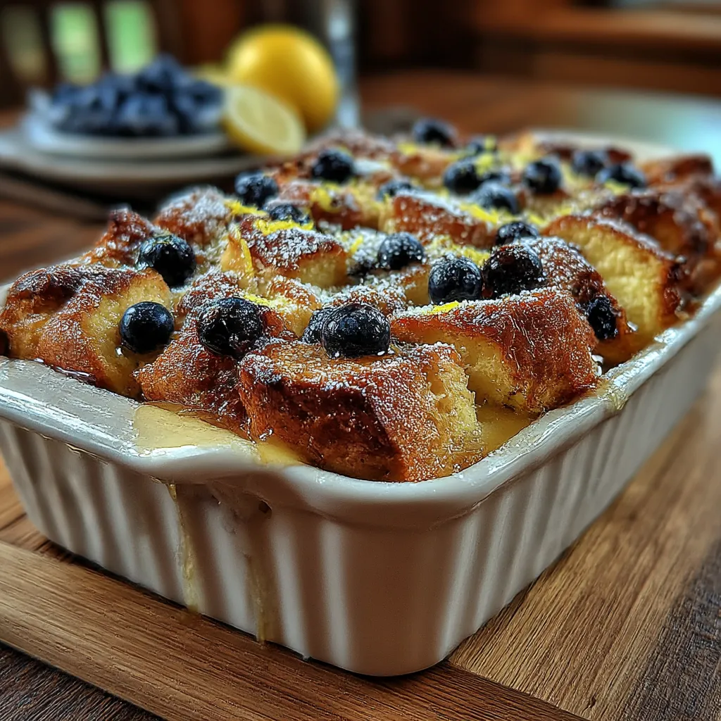 Blueberry Lemon French Toast Casserole