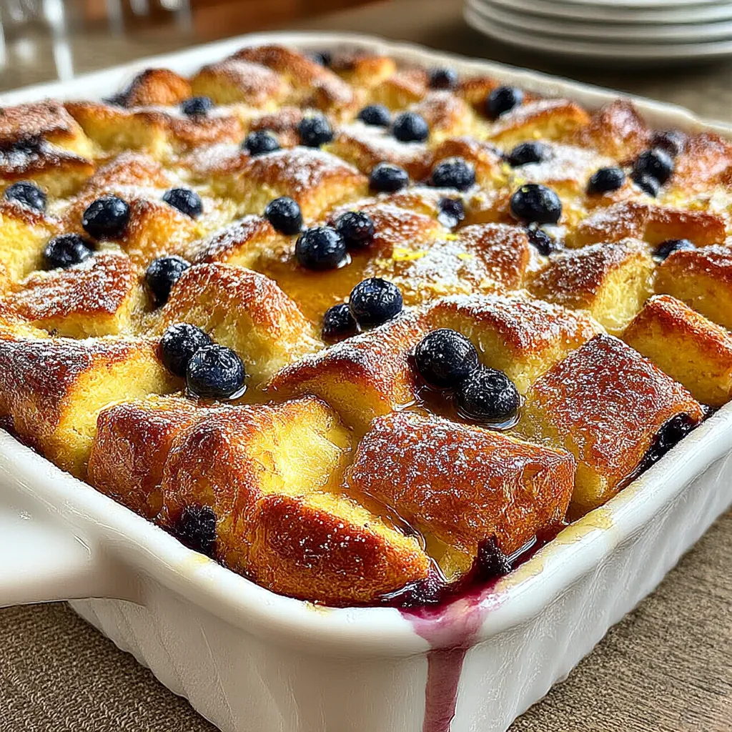 Blueberry Lemon French Toast Casserole: Epic Bold Zesty 5.