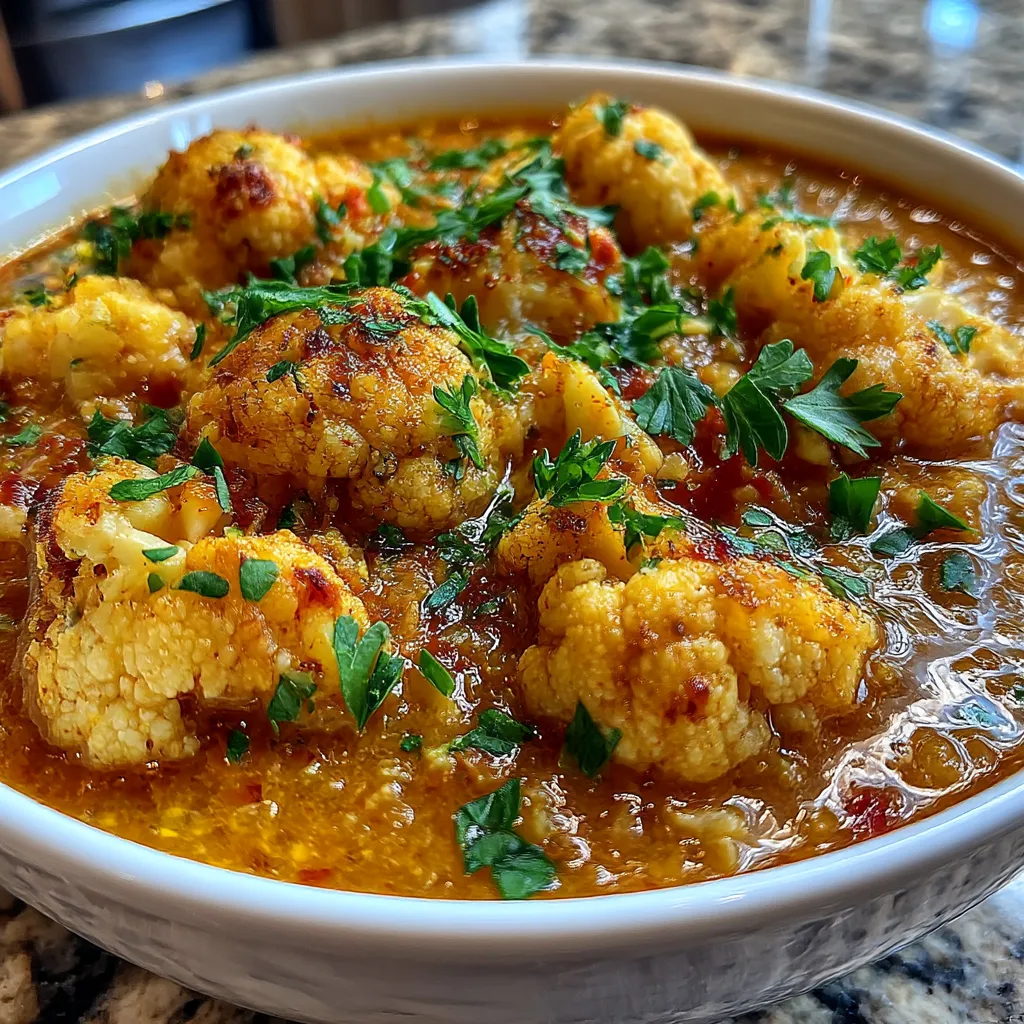 Cauliflower Red Lentil Soup