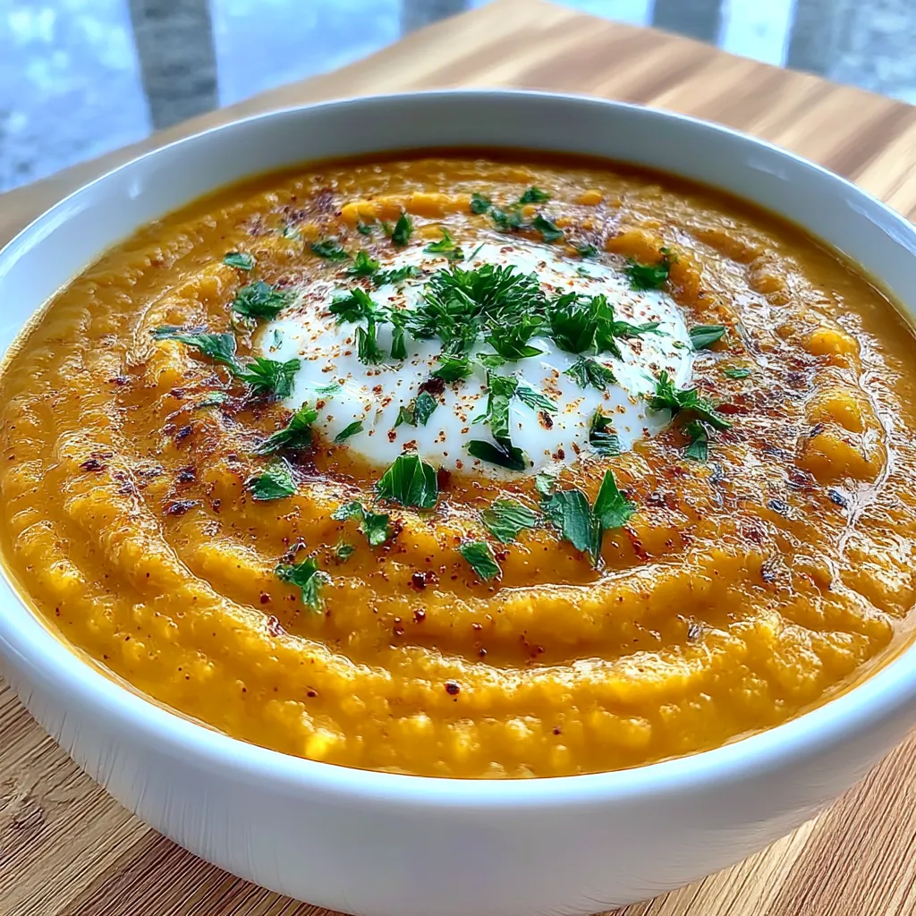 Cauliflower Red Lentil Soup