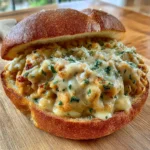 Chicken Alfredo Sloppy Joes