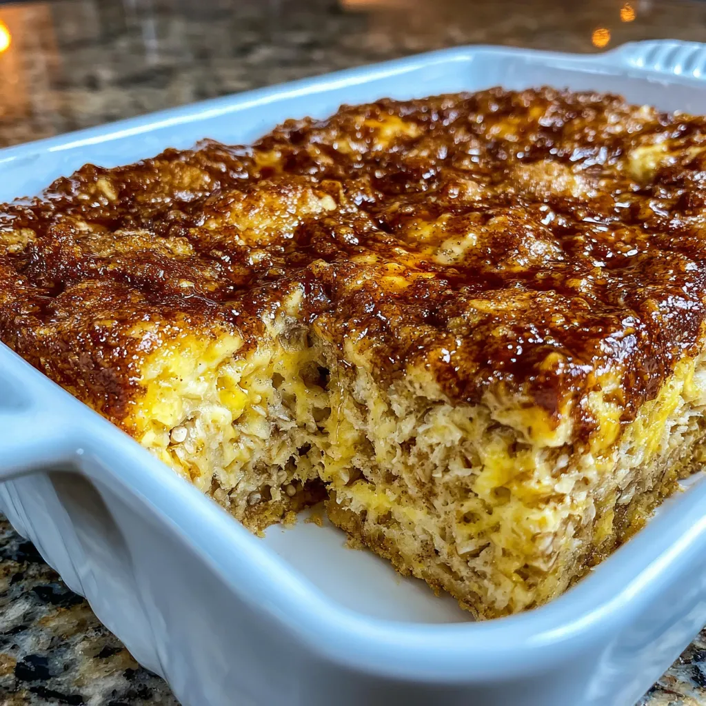 Cinnamon Sugar Oat Breakfast Bake
