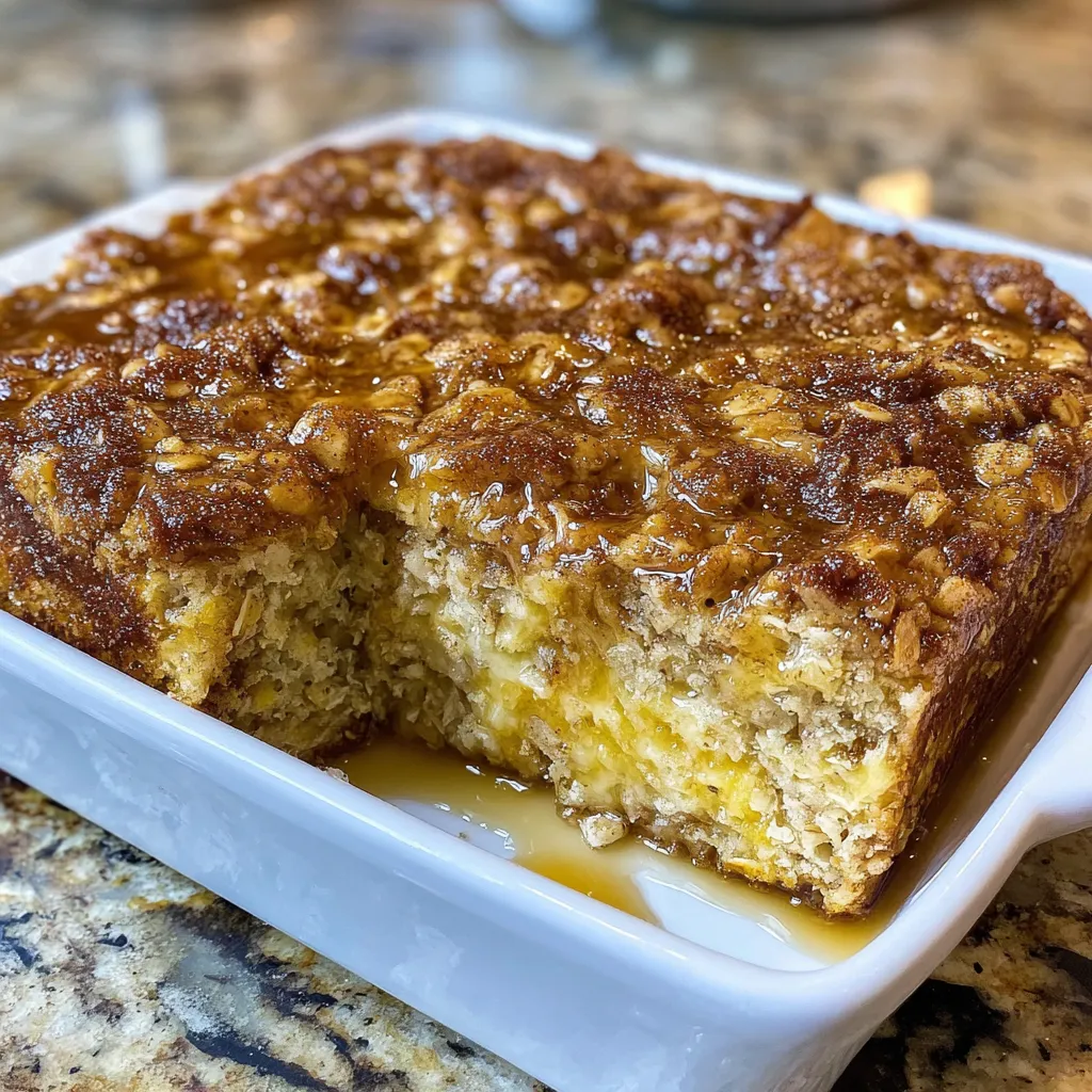 Cinnamon Sugar Oat Breakfast Bake