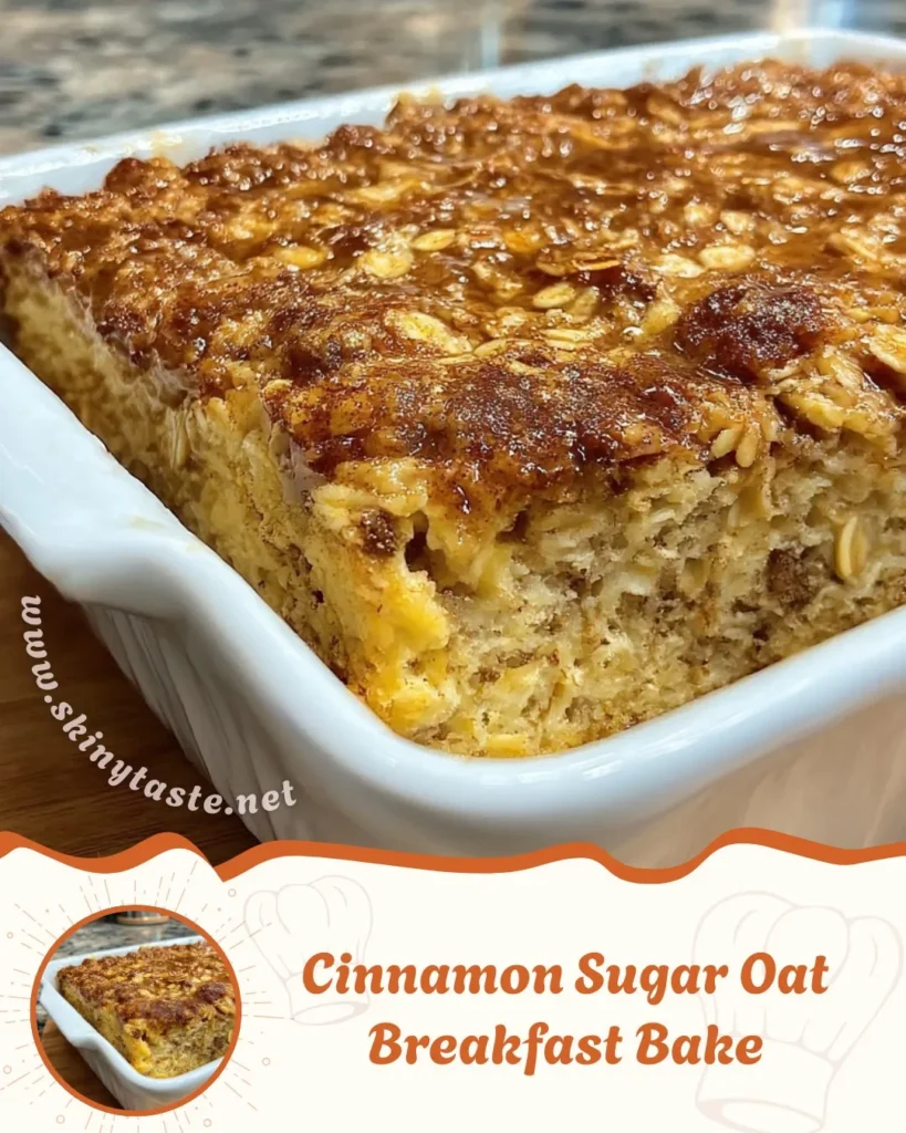 Cinnamon Sugar Oat Breakfast Bake