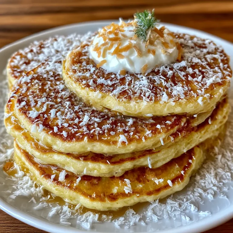 Coconut Cream Pancakes
