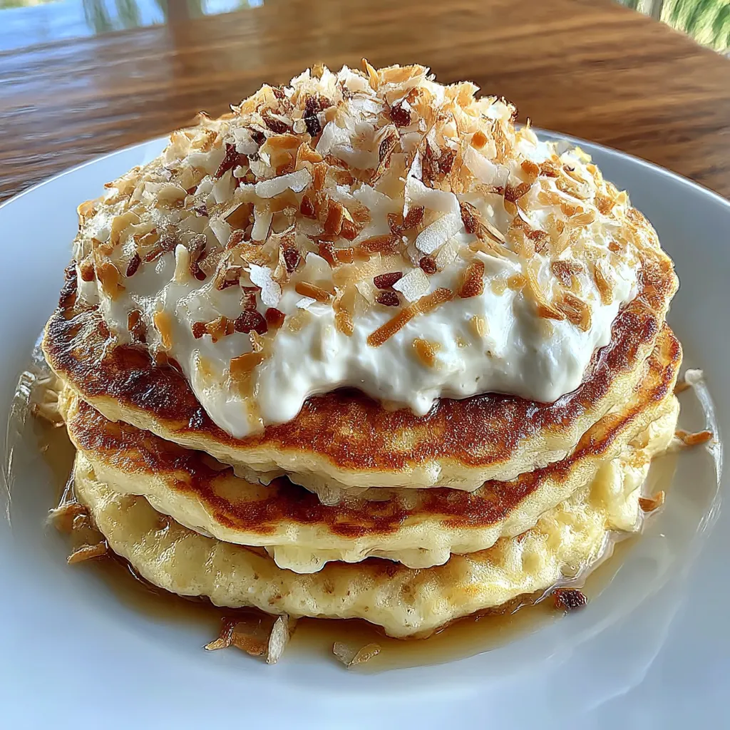 Coconut Cream Pancakes
